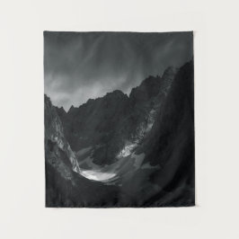 Sonnenlicht durch dunkle Wolken Wandteppich