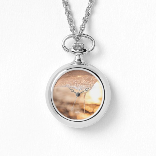Sonnenlicht durch Eis Armbanduhr (Vorderseite)