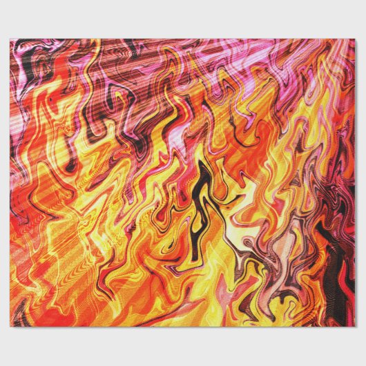 Sonnenlicht durch Flammen...... Geschenkpapier (Flach)
