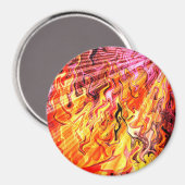 Sonnenlicht durch Flammen...... Magnet (Vorderseite/Rückseite)