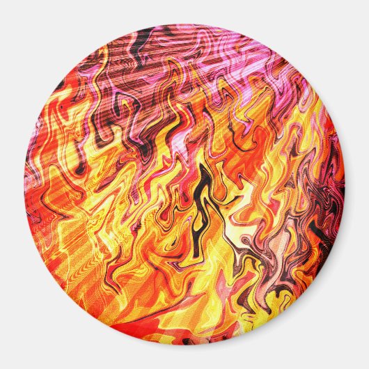 Sonnenlicht durch Flammen...... Magnet (Vorne)