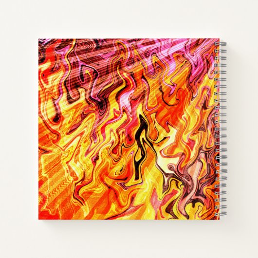 Sonnenlicht durch Flammen...... Notizblock (Rückseite)