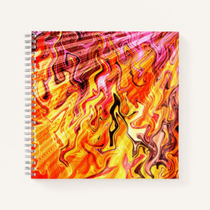 Sonnenlicht durch Flammen...... Notizblock
