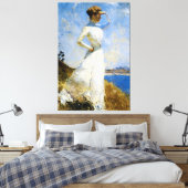 Sonnenlicht durch Frank Benson Leinwanddruck (Insitu (Schlafzimmer))