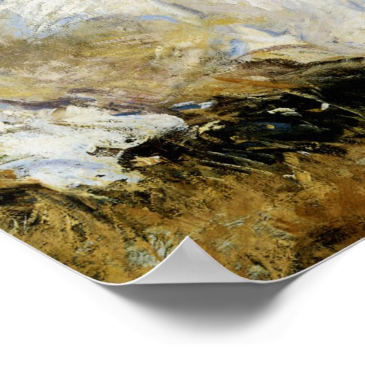 Sonnenlicht durch Frank Benson Poster (Ecke)