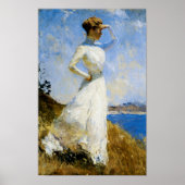 Sonnenlicht durch Frank Benson Poster (Vorne)