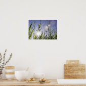 Sonnenlicht durch Gras Poster (Küche)