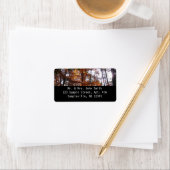 Sonnenlicht durch Herbstbaum bei Greenbelt Adressaufkleber (Insitu)