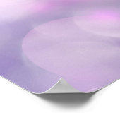 Sonnenlicht durch Regen inspirierend Lila Poster (Ecke)