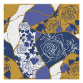 Sonnenlicht durch Rose aus festem Glas Poster (Vorderseite)