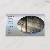 Sonnenlicht durch Wälder im Winter Visitenkarte (Vorderseite)