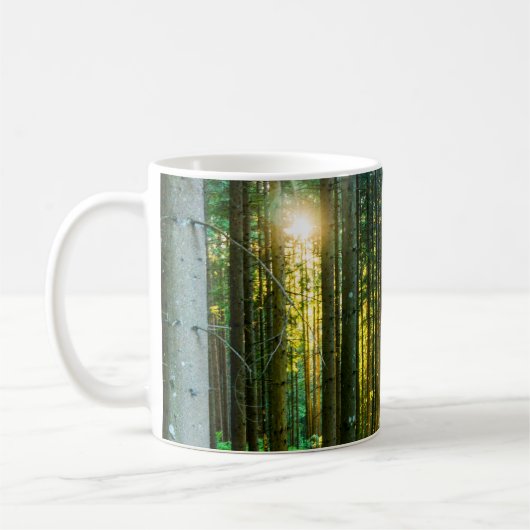 Sonnenlicht durch Wälder Kaffeetasse (Links)