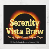 Sonnenlicht-Eclipse-Bierflasche-Etikett Bierflaschenetikett (Einzelnes Label)