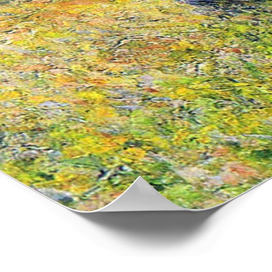 Sonnenlicht-Effekt unter den Poplars Claude Monet Poster (Ecke)