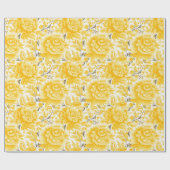 Sonnenlicht: Eine gelbe und weiße Hochzeit Geschenkpapier (Flach)