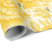 Sonnenlicht: Eine gelbe und weiße Hochzeit Geschenkpapier (Rolleneckpunkt)