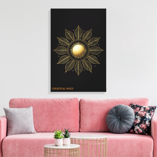 Sonnenlicht Erbe Lorbeer Fine Art Leinwand (Insitu (Wohnzimmer))