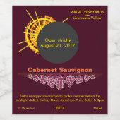 Sonnenlicht-Gesamtkonzentration lustig Weinetikett (Einzelnes Label)