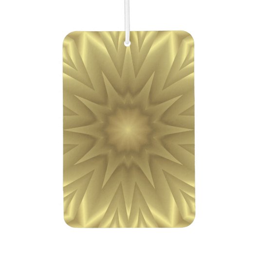 Sonnenlicht: Golden Yellow Floral Template Autolufterfrischer (Vorderseite)