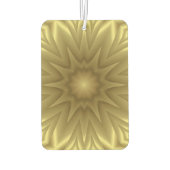 Sonnenlicht: Golden Yellow Floral Template Autolufterfrischer (Rückseite)