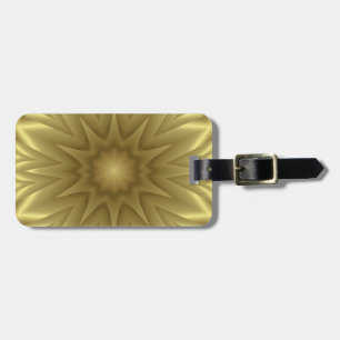 Sonnenlicht: Golden Yellow Floral Template Gepäckanhänger