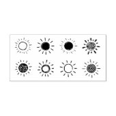 Sonnenlicht Gummistempel (Prägung)