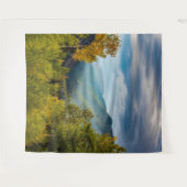 Sonnenlicht // Herbstfarbenwald Wandteppich (Vorderseite (Horizontal))