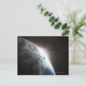 Sonnenlicht hinter der Erde 2 Postkarte (Stehend Vorderseite)