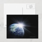 Sonnenlicht hinter der Erde 4 Postkarte (Vorne/Hinten)