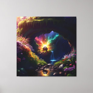 Sonnenlicht Höhle Blume Beauty 6 Leinwanddruck