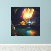 Sonnenlicht Höhle Blume Schönheit 1 Leinwanddruck (Insitu (Holzboden))