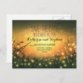 Sonnenlicht im Garten Save the Date Postkarten (Vorne/Hinten)