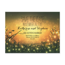 Sonnenlicht im Garten Save the Date Postkarten