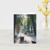 Sonnenlicht im Park - Anmerkungs-Karte Karte (Gelbe Blume)