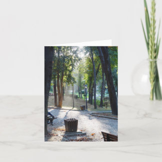 Sonnenlicht im Park - Anmerkungs-Karte Karte