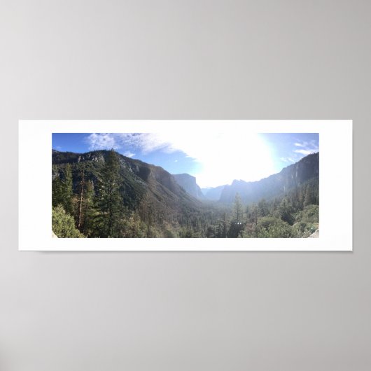 Sonnenlicht im Tal Panoramafarbenfotografie Poster (Vorne)