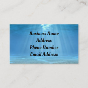 Sonnenlicht in der Ocean Business Card Visitenkarte