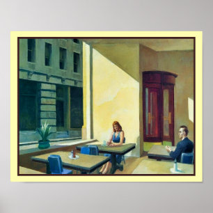 Sonnenlicht in einer Cafeteria 1958 Edward Hopper Poster