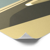 Sonnenlicht in einer Cafeteria Poster (Ecke)