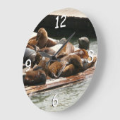 Sonnenlicht in San Francisco Große Wanduhr (Winkel)