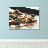 Sonnenlicht in San Francisco Leinwanddruck (Insitu (Holzboden))