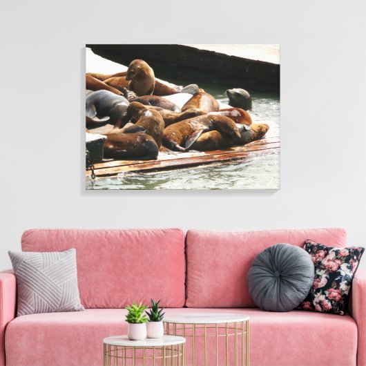 Sonnenlicht in San Francisco Leinwanddruck (Insitu (Wohnzimmer))