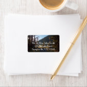 Sonnenlicht Mattierte Pine Treatments am Lago Magg Adressaufkleber (Insitu)