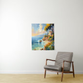 Sonnenlicht mediterrane Küste Impressionistische K Wandteppich (Beispiel)