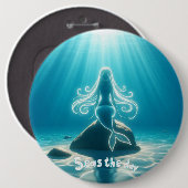 Sonnenlicht, Meerjungfrau Button (Vorne & Hinten)