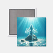 Sonnenlicht, Meerjungfrau Magnet (Vorderseite/Rückseite)