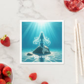 Sonnenlicht, Meerjungfrau Serviette (Beispiel)