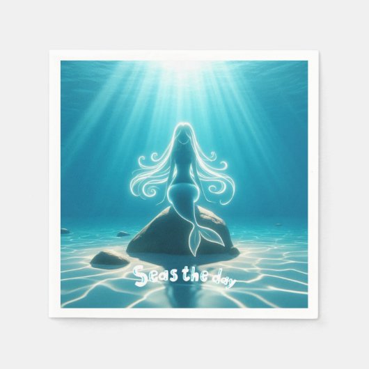 Sonnenlicht, Meerjungfrau Serviette (Vorderseite)