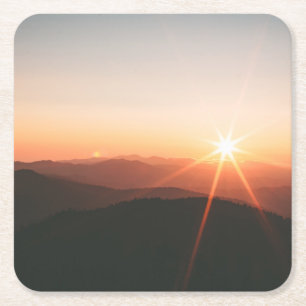 Sonnenlicht Rechteckiger Pappuntersetzer