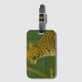 Sonnenlicht - Ruhender Leopard im Waldlicht Gepäckanhänger (Vorderseite Vertikal)